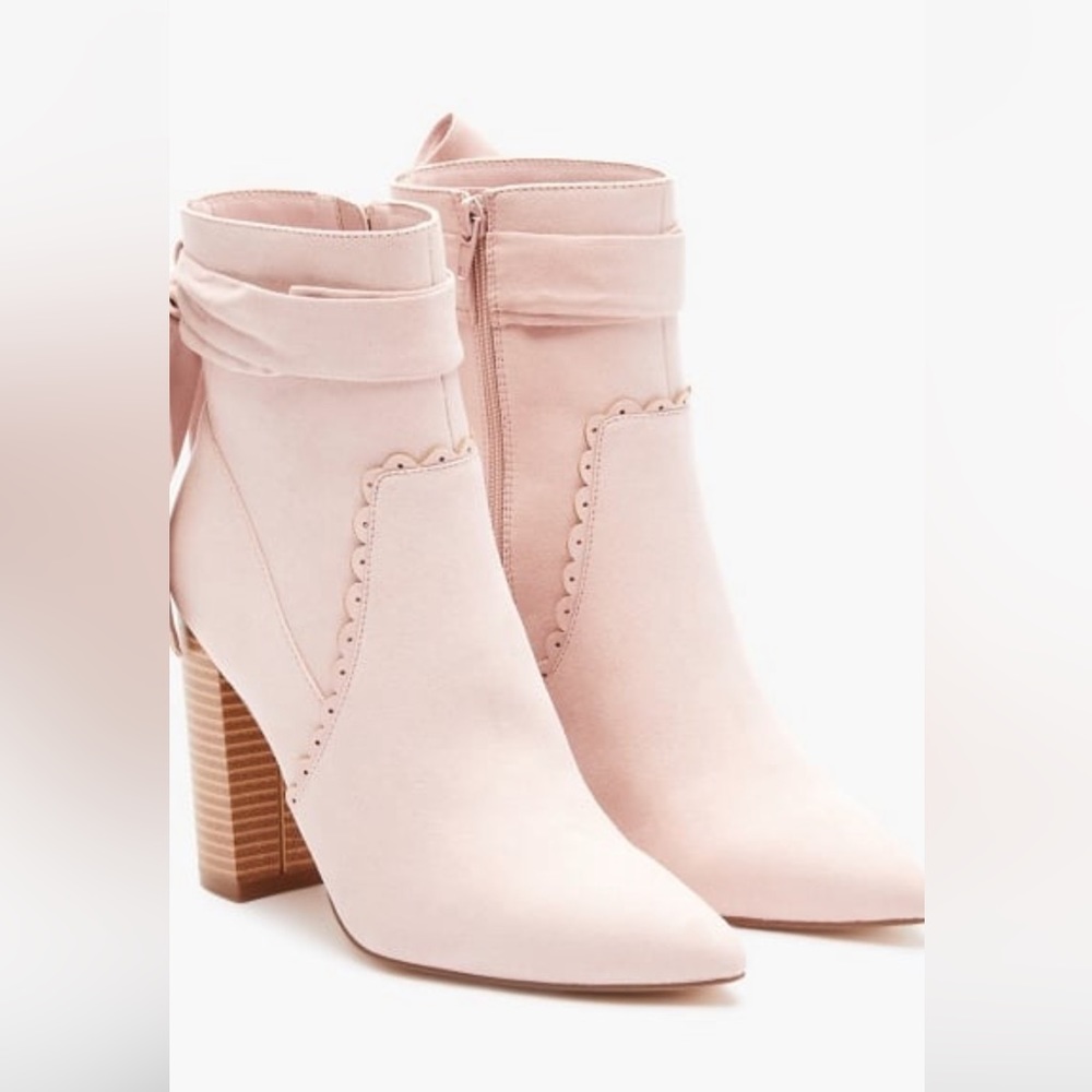 Wrap Block Heeled Bootie - image 3